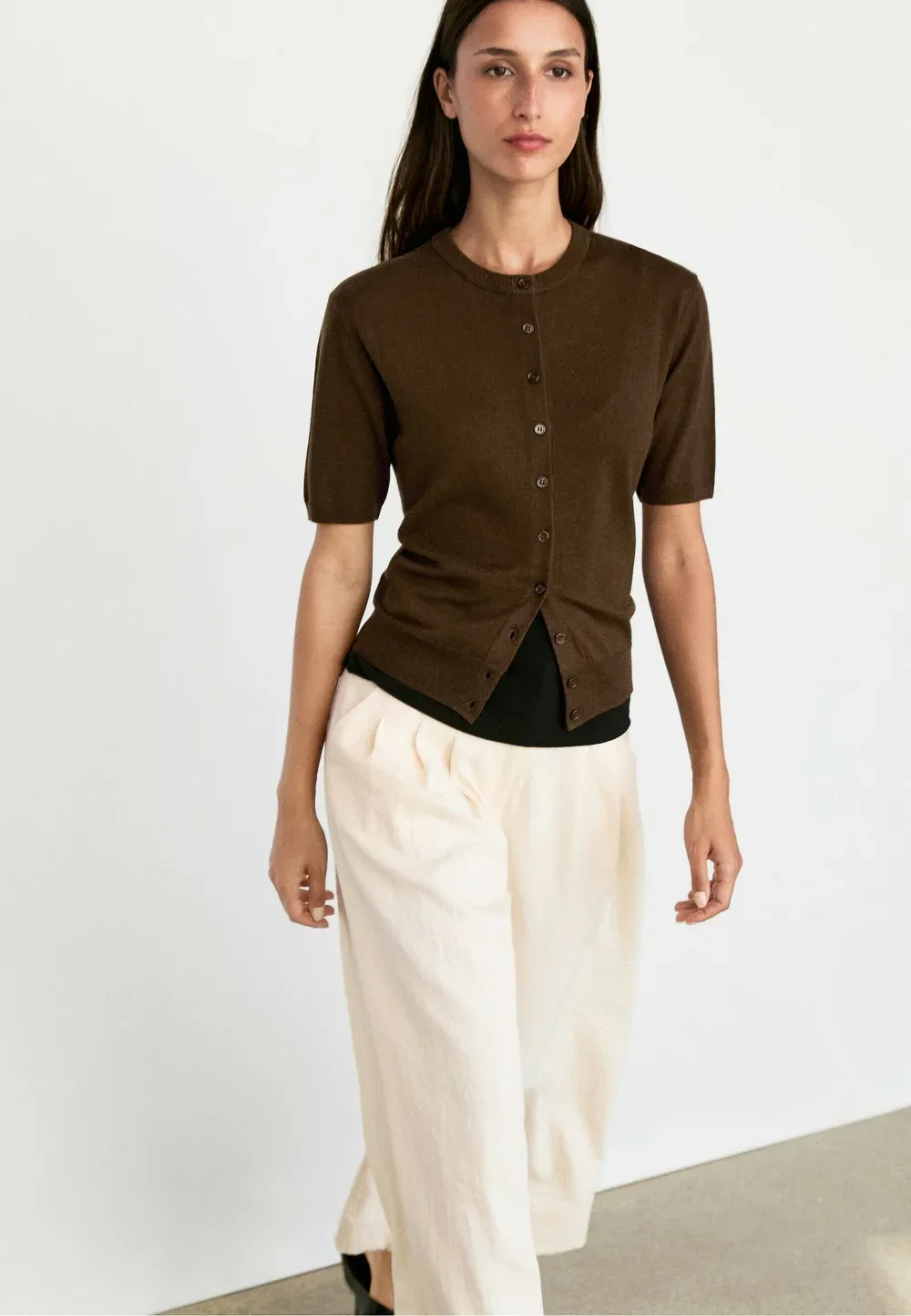 Кардиган Massimo Dutti, Dark Brown