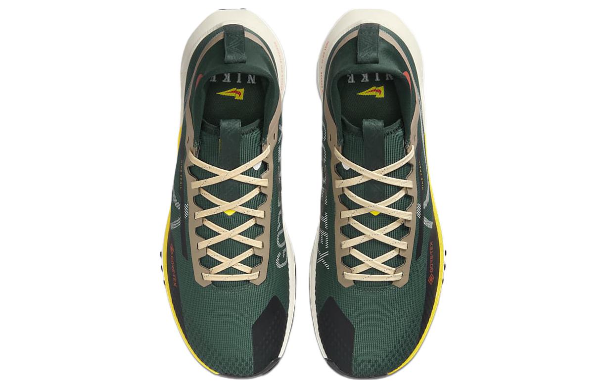 Кроссовки Nike React Pegasus Trail 4 Gore-Tex, темно-зеленый/желтый — фото 4