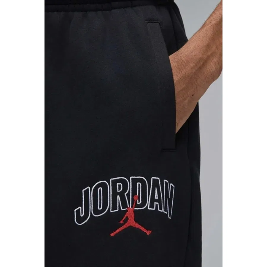 Спортивные брюки свободного кроя с открытым низом Jordan Brooklyn Oversized OH Pant Nike, Черный — фото 3