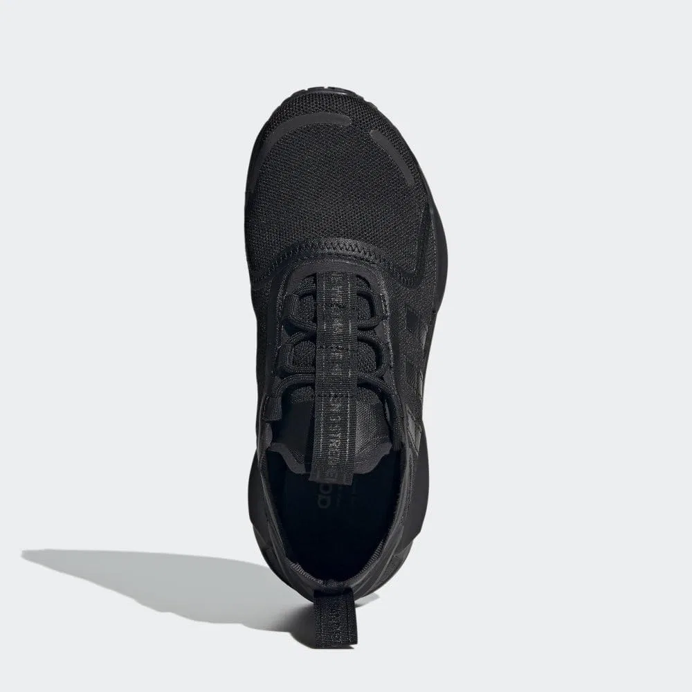 Детские кроссовки для мальчиков с принтом NMD_R1 Adidas, Black — фото 3