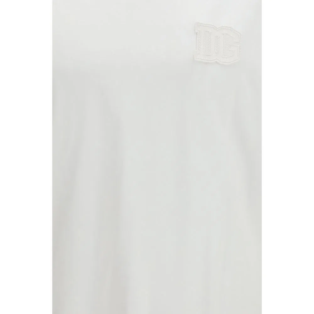 Мужская футболка с патчем White Cotton T-Shirt Dolce & Gabbana, White — фото 3