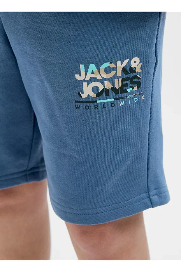 Детские шорты для мальчиков прямого кроя Jack & Jones, Blue — фото 3