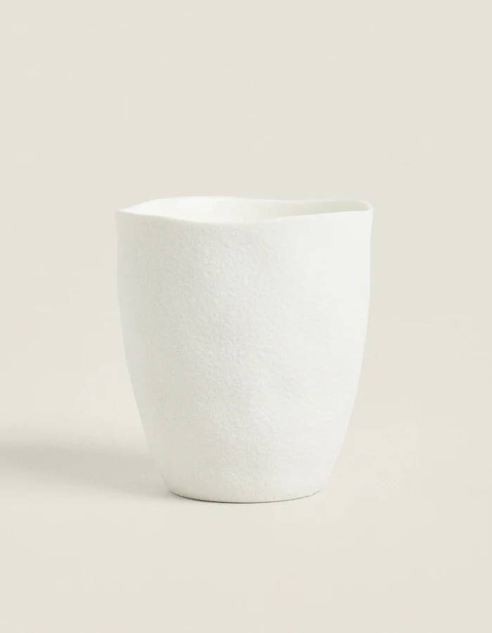 

Свеча Zara Home Textured Ceramic Candle, белый