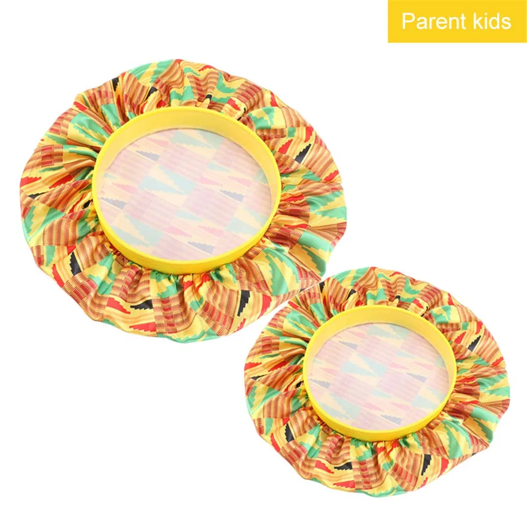 Шапочка для душа Satin Bonnet с африканским принтом, Kids Flower GN Heydhsdc — фото 3