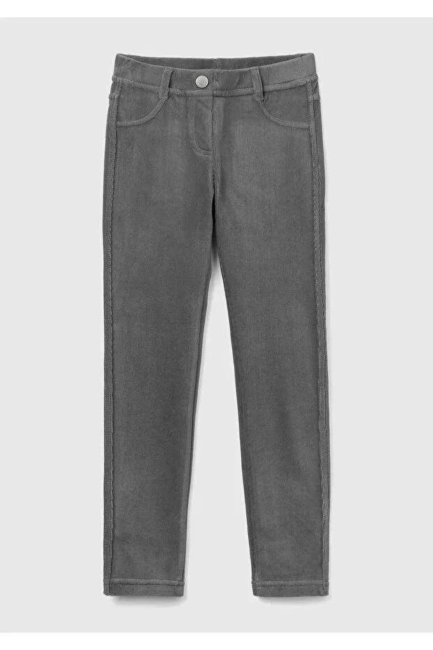 Детские брюки для девочек вельветовые Gray United Colors Of Benetton, Gri