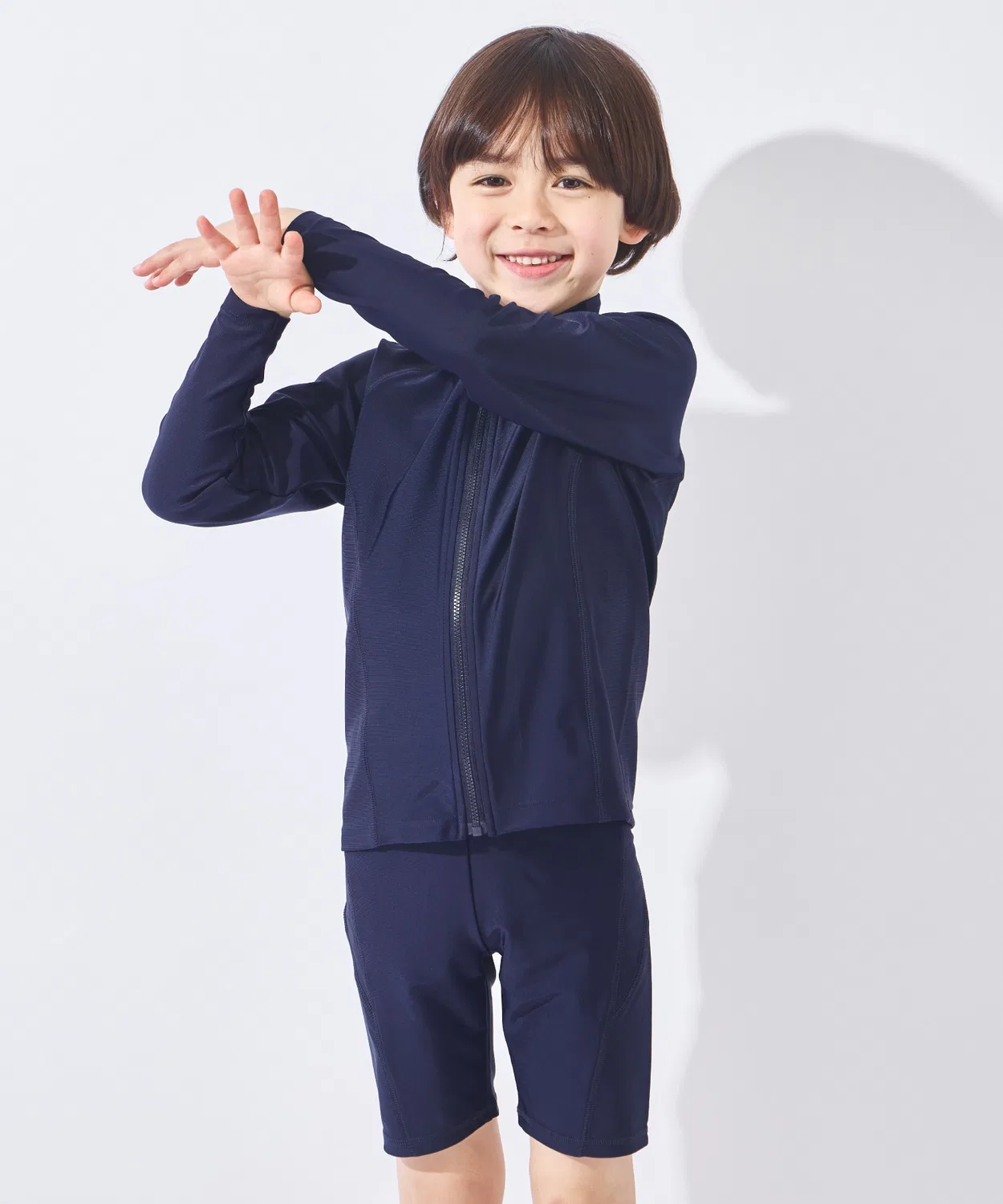 Детский рашгард с длинным рукавом модель School Swimsuit, ever closet, Navy — фото 2