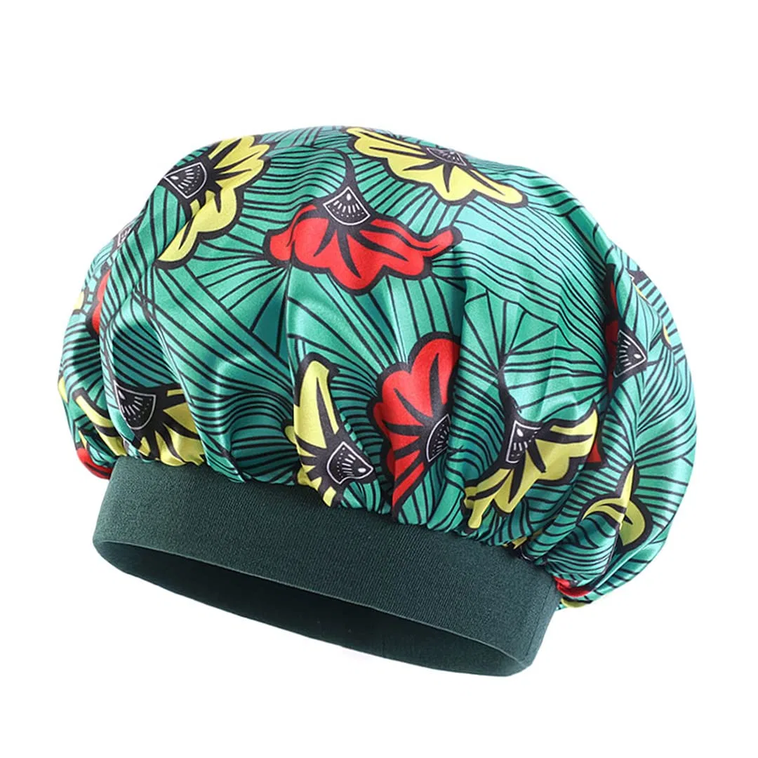 Шапочка для душа Satin Bonnet с африканским принтом, Kids Flower GN Heydhsdc