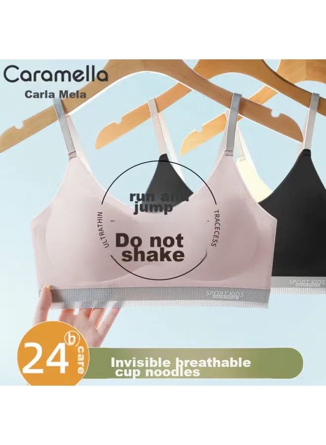 Спортивный бюстгальтер с антишоковой поддержкой Caramella, розовый