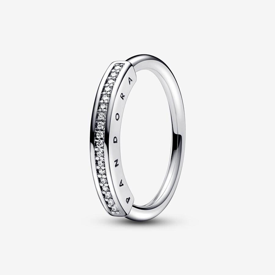 

Кольцо Pandora Signature I-D Pave, серебро