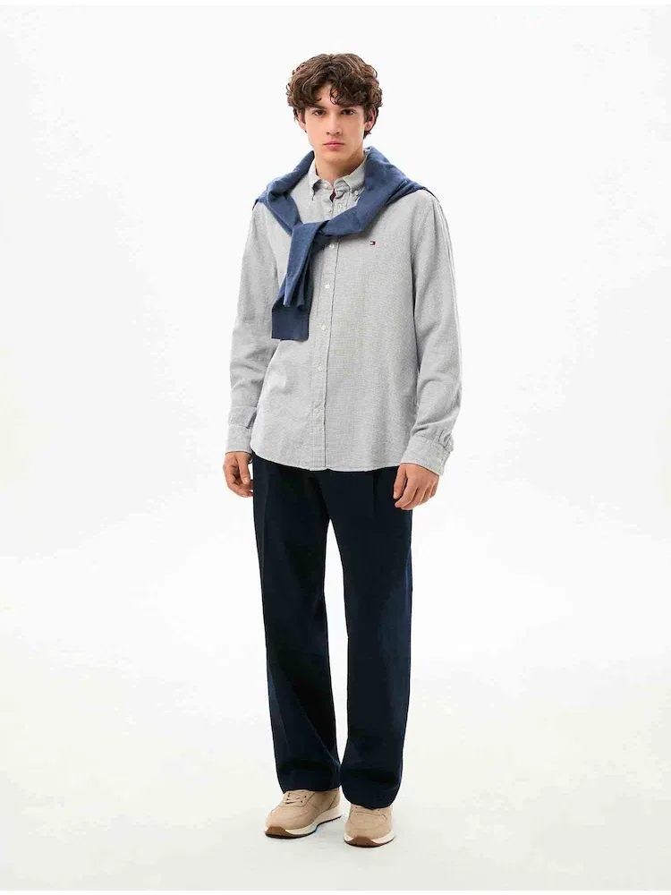 Рубашка с длинным рукавом Regular Fit TOMMY HILFIGER, Blue — фото 2