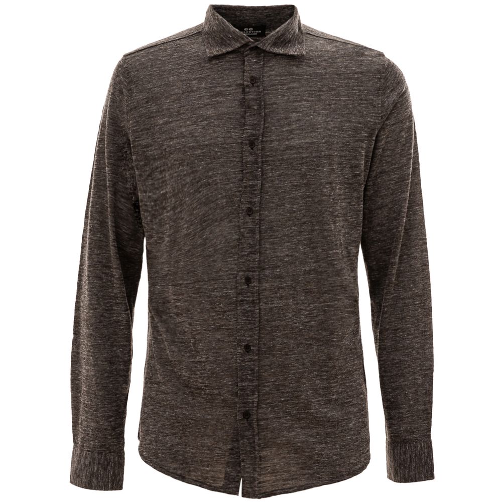 

Серая шерстяная рубашка Corneliani