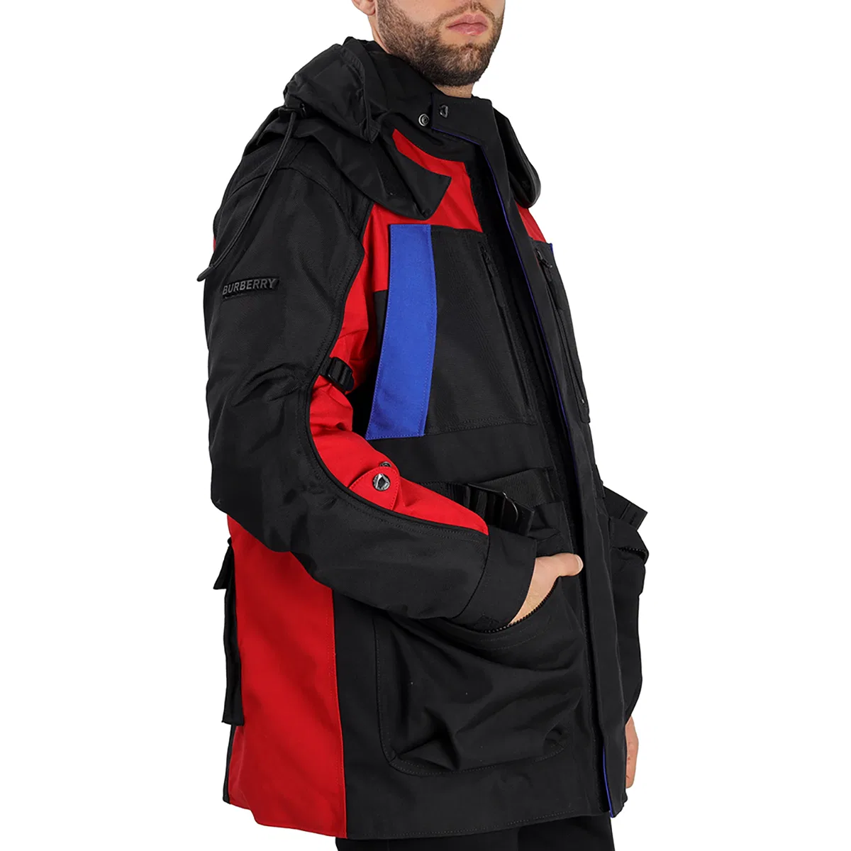 Куртка-пуховик с отстегивающимся жилетом Detachable Puffer Colour-block Burberry, Black — фото 2