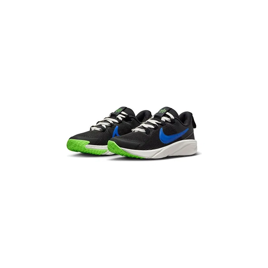 Детские кроссовки с длинным шнурком Nike Star Runner 4 NN (PS), Черный — фото 3