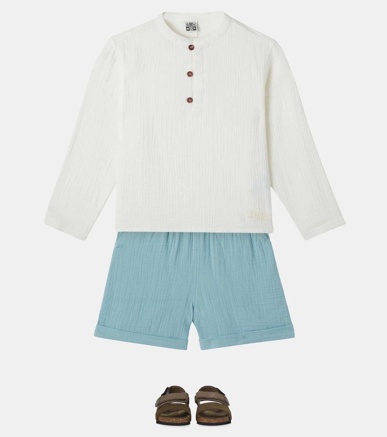Блузка из хлопковой марли Noah, Bonton, белый — фото 2