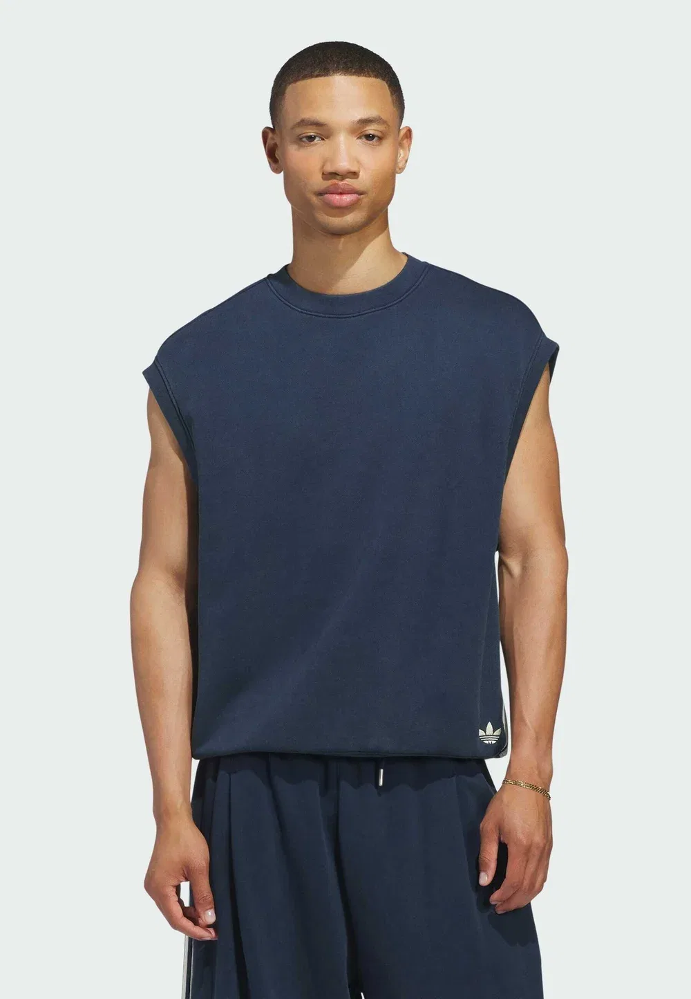 Оригинальный жилет с трилистником - топ Adidas Originals, Night Indigo — фото 2