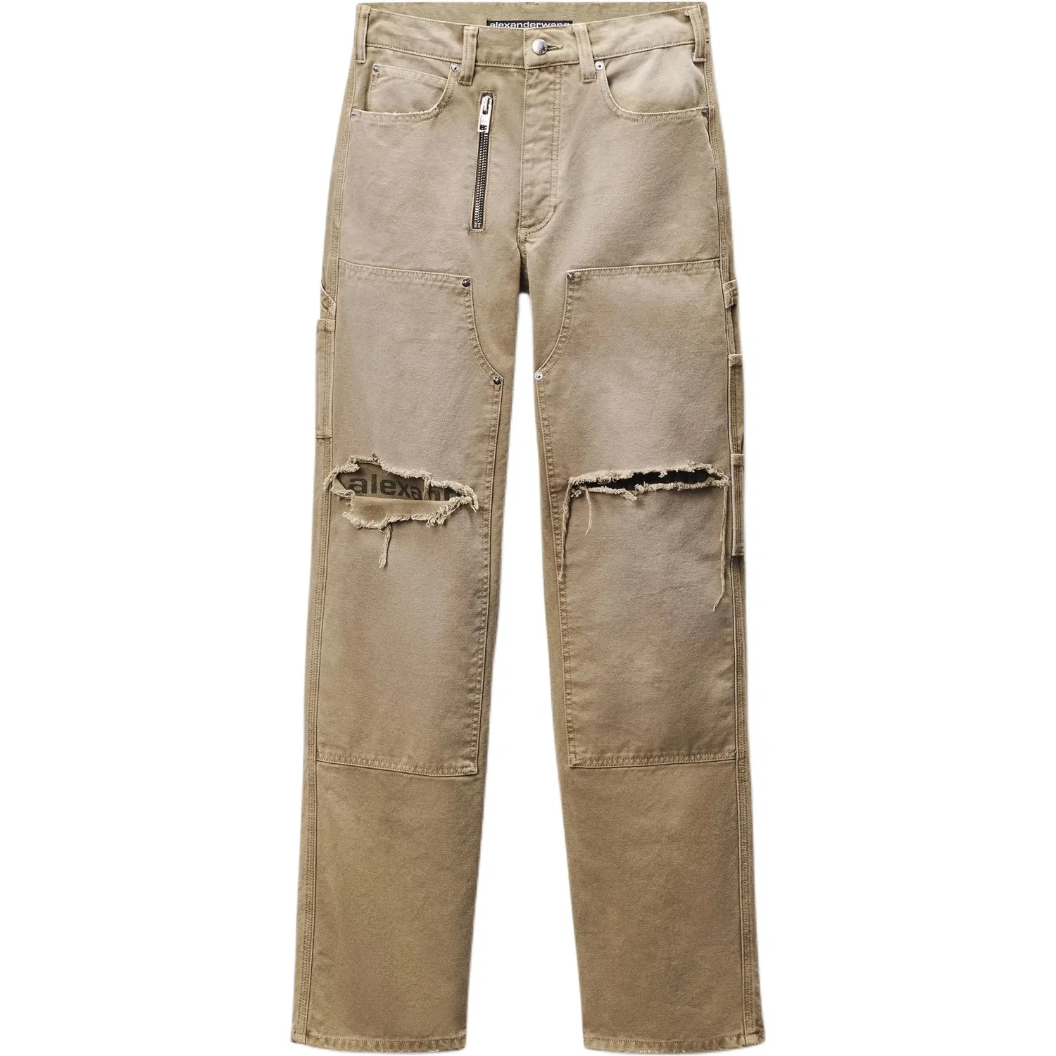 Женские джинсы карго Army Green Alexander Wang, Army Green
