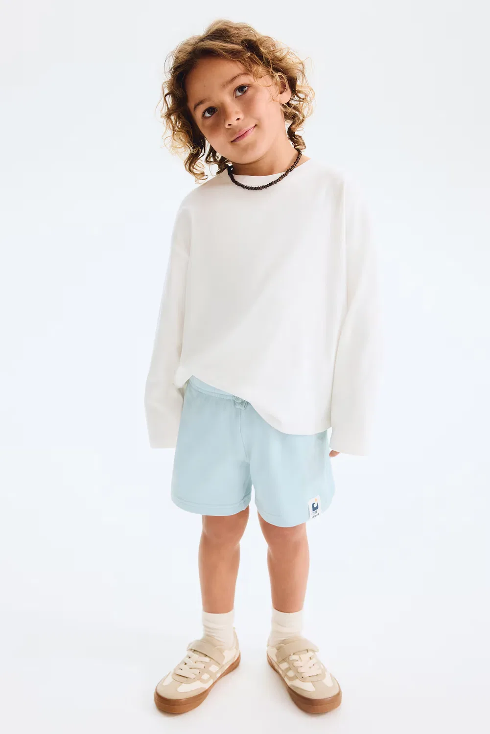 Шорты из хлопчатобумажной ткани, используемой для толстовок H&M, Helltürkis