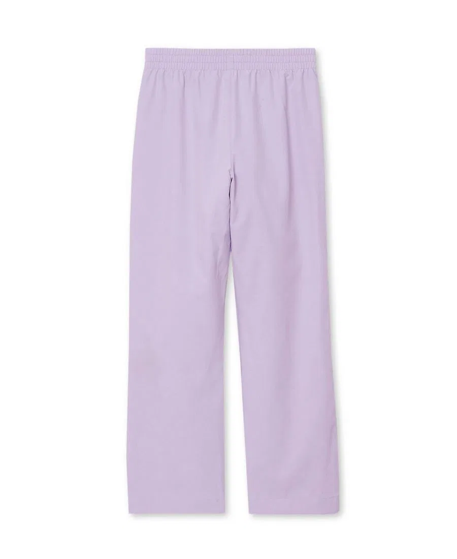 Спортивные брюки прямого кроя с декоративной окантовкой Girls Plus Straight Leg Track Pants Lands' End, Lilac Breeze — фото 2