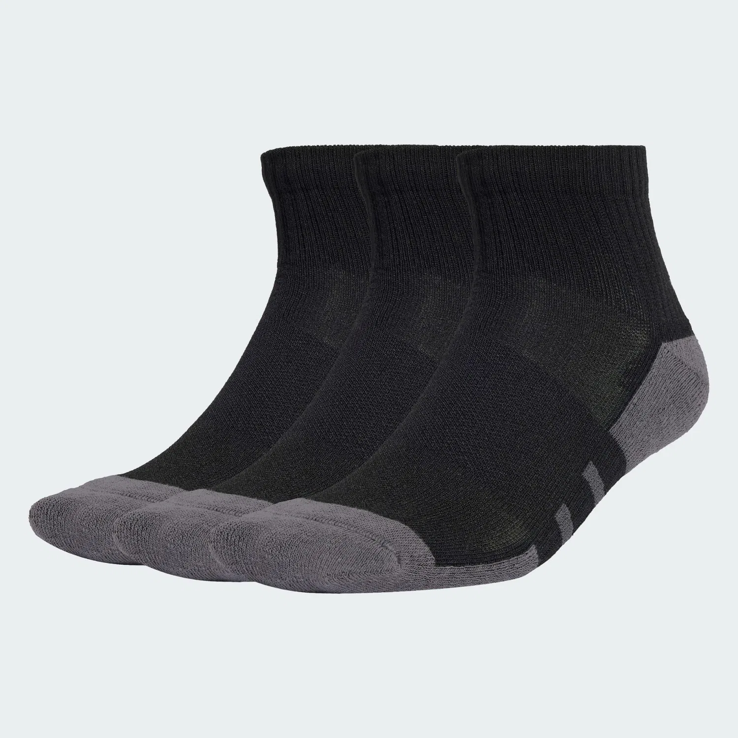 Мужские хлопковые носки с поддержкой свода стопы Essentials CLIMACOOL Quarter Socken, 3 пары, Adidas, Schwarz — фото 4