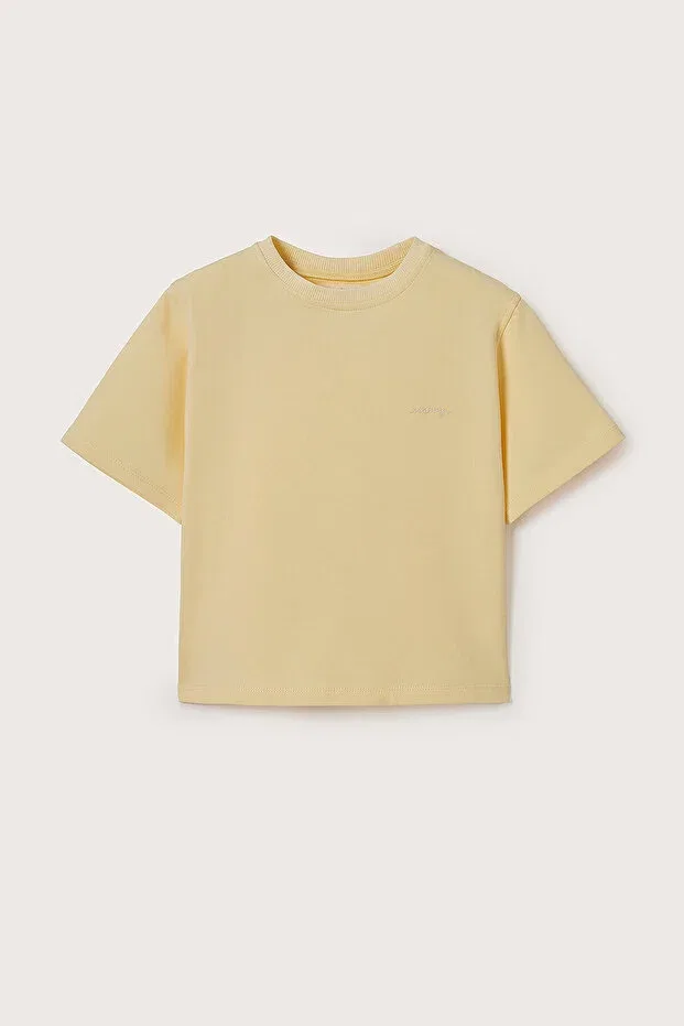 Детская футболка для новорожденных хлопковая Marvy, Yellow — фото 4
