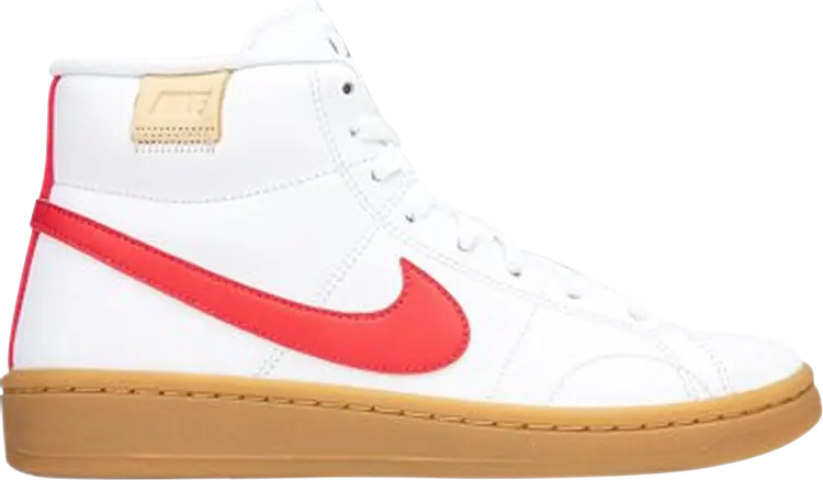 Кроссовки Nike Wmns Court Royale 2 Mid 'White Siren Red Gum', белый — фото 2
