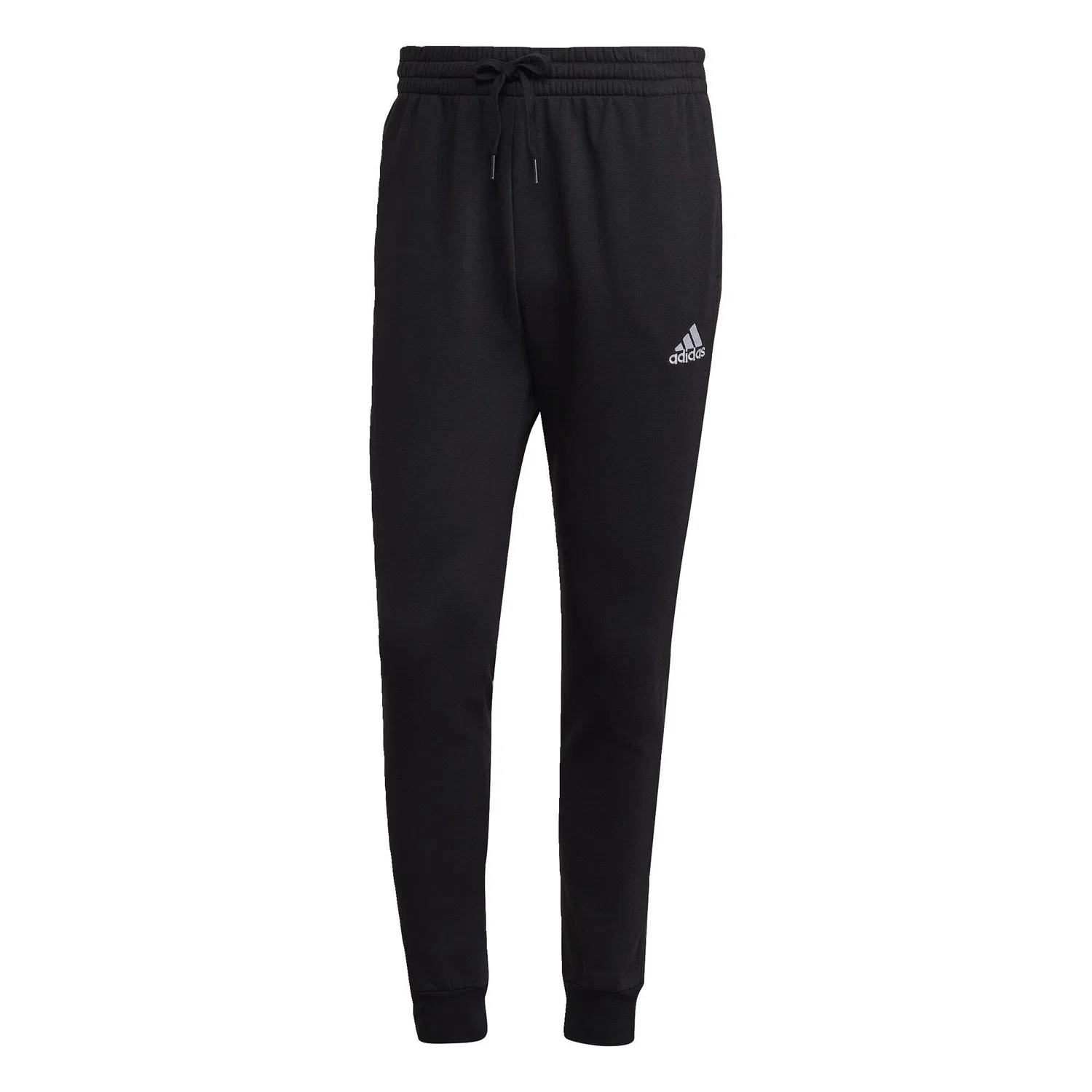 Мужские спортивные штаны из флиса Essentials Fleece Regular Tapered Adidas, Schwarz Weiss — фото 2