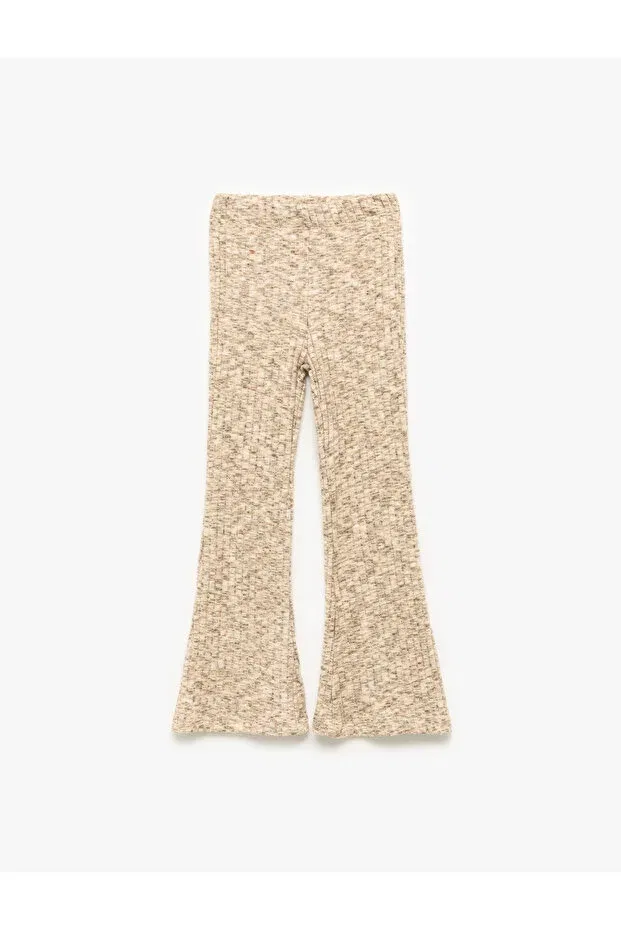 Детские брюки для девочек с эластичным поясом Koton, Beige Melange