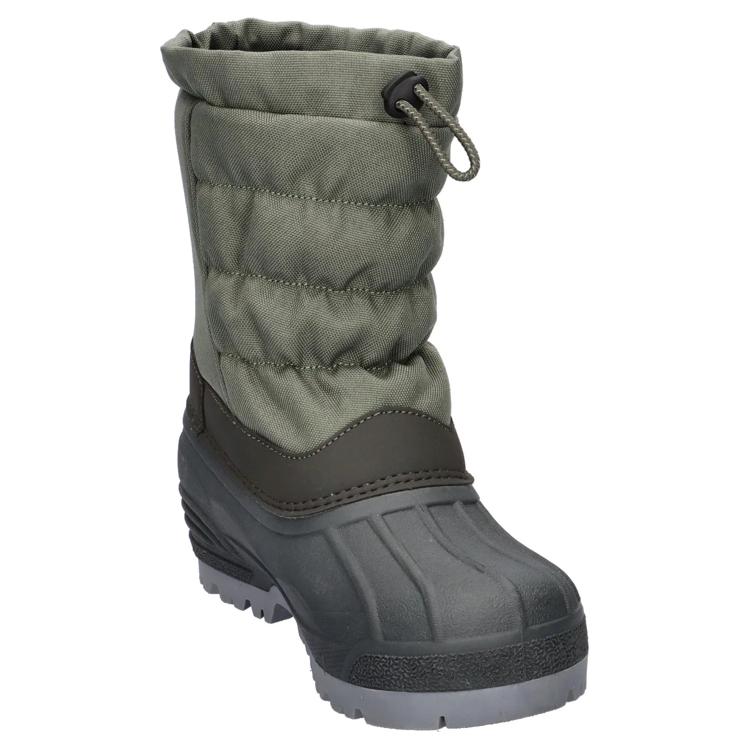 Детские зимние ботинки с высоким голенищем Cmp Kids Hanki 3.0 Snow Boots, Olivgrun Grau Schwarz — фото 2