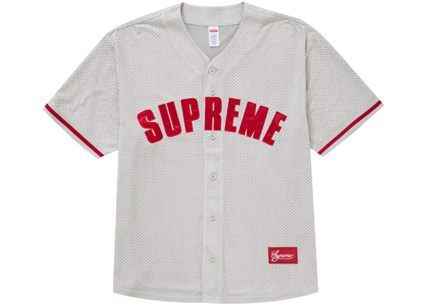 Мужская бейсбольная джерси с сеткой Supreme Jersey, Grey