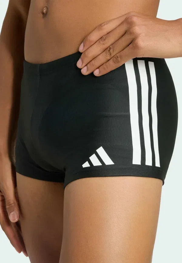 Плавки-боксеры 3S - плавательные трусы Adidas Performance, белый/черный — фото 3