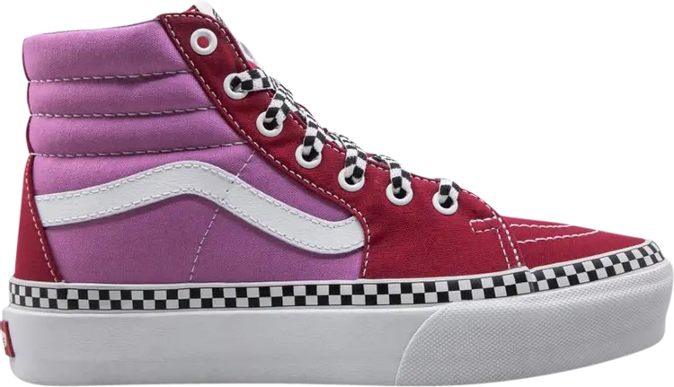 

Кеды Vans Sk8-Hi Platform 2 2 Tone Heart - Chili Pepper Fuchsia Pink, красный