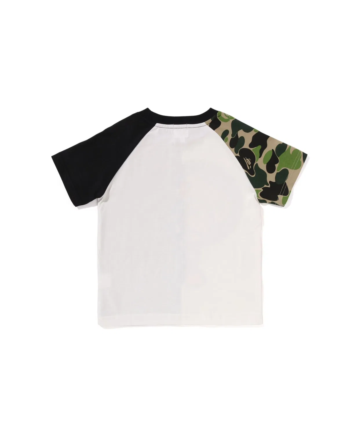 Детская футболка с коротким рукавом с принтом ABC CAMO SHARK MILO TEE A BATHING APE, Зеленая — фото 2