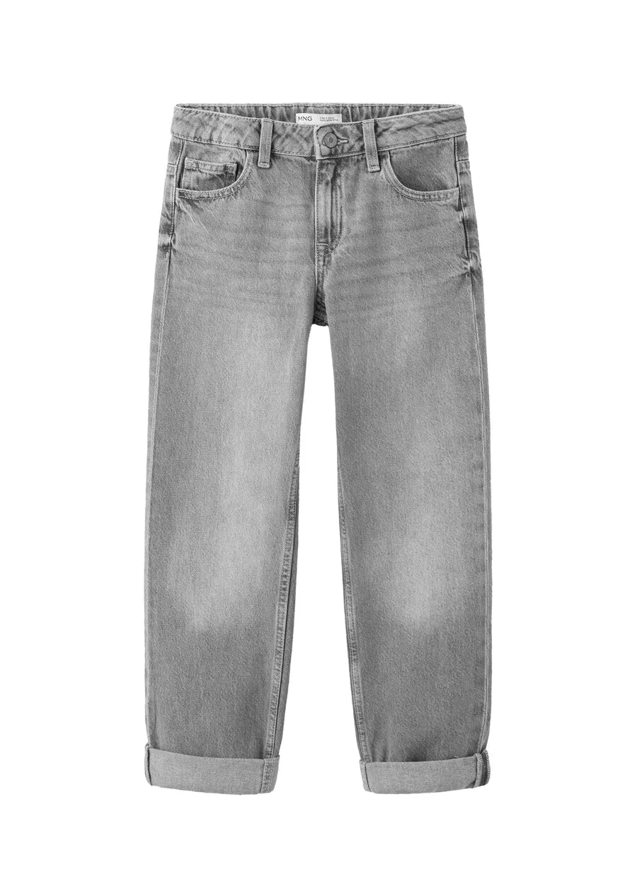 Детские джинсы MANGO KIDS, серые