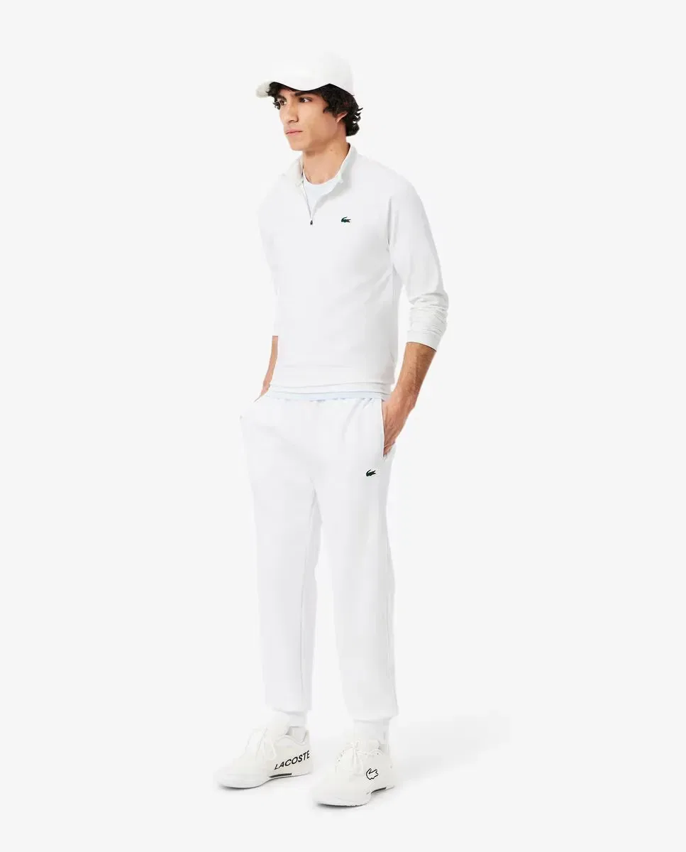 Мужские спортивные брюки из трикотажа Lacoste, Blanco — фото 4