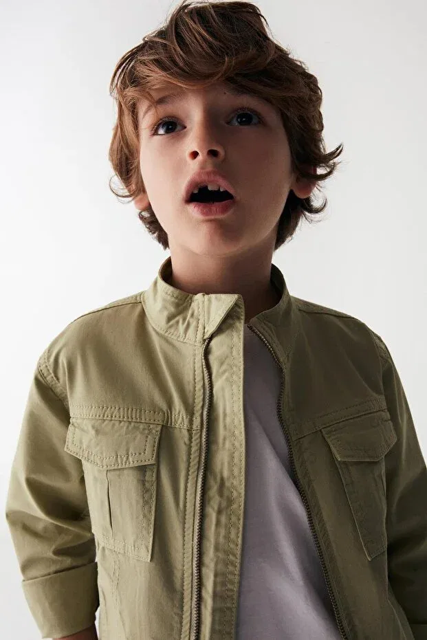 Детская куртка для девочек хлопковая Nk Kids, Green — фото 3