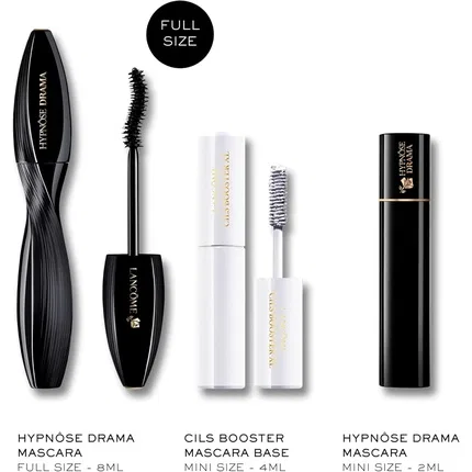 Тушь для ресниц Lancôme Hypnose Drama Mascara Ultimate Volumizing Eye Routine с маслом жожоба, Black