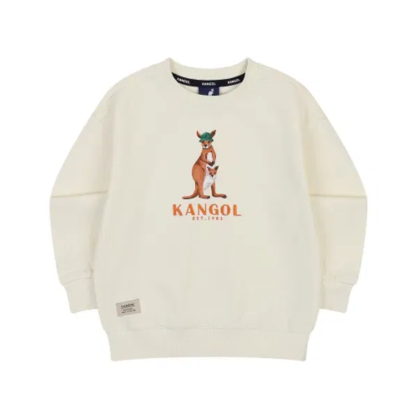 Свитшот с графическим принтом RA 0107, Kangol Kids, айвори