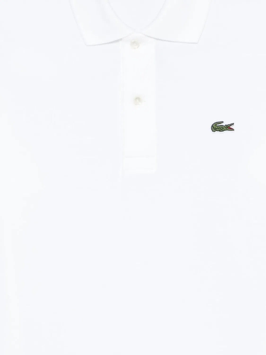 Поло белое Lacoste, белый — фото 2