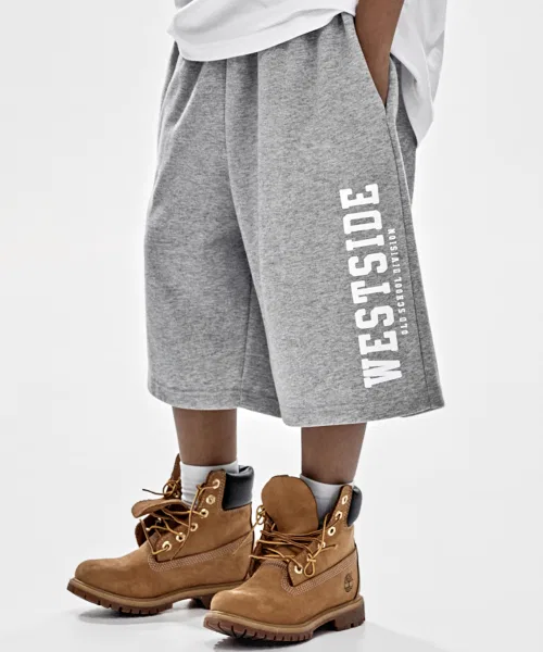 Детский комплект из куртки и брюк с логотипом Giant Fit Westside TAKEASY KIDS, White/Melange Grey — фото 3