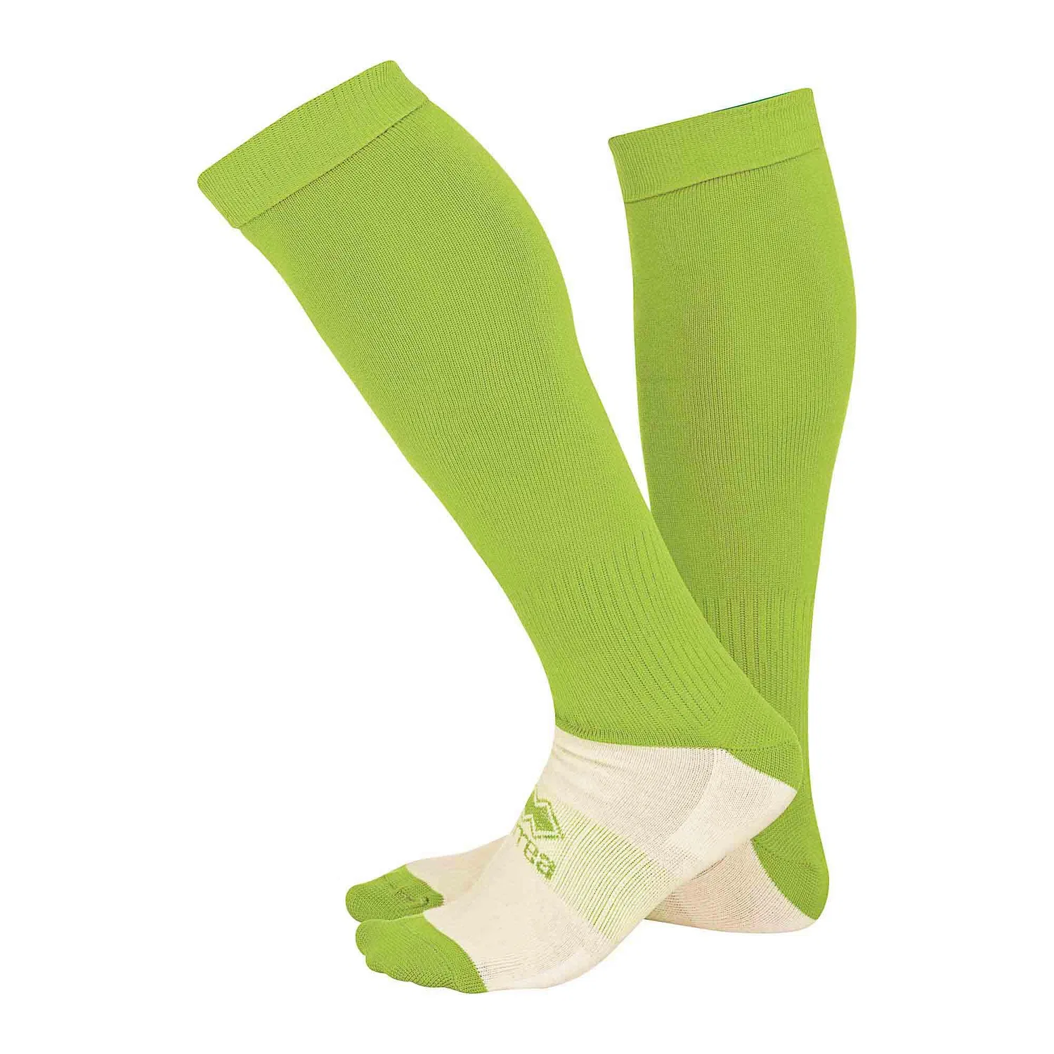 Детские носки с футером Errea Mit Fuss Jr Polyester Fluo Grun, Цвет Grun
