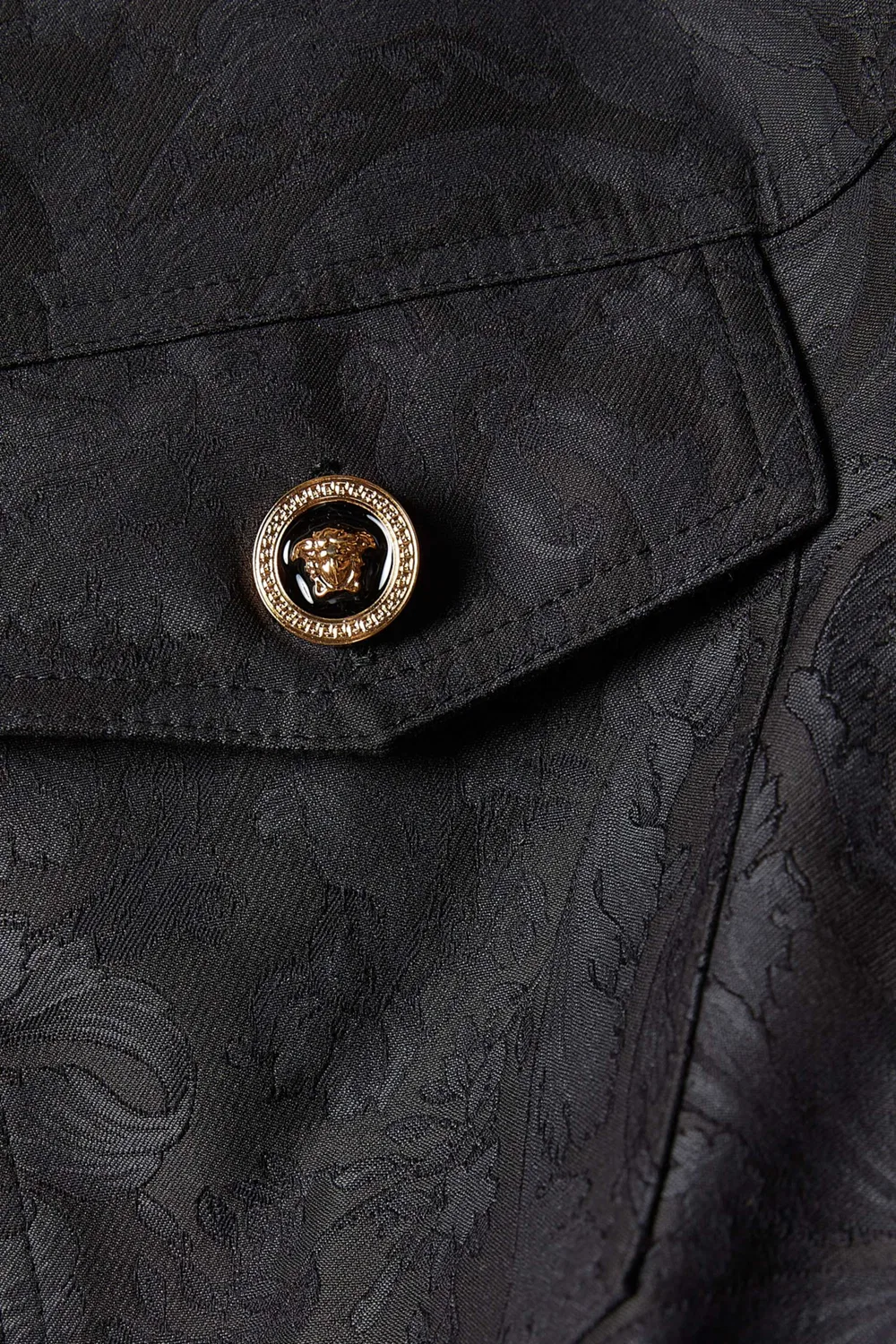 Рубашка-куртка с принтом на молнии Versace — фото 4