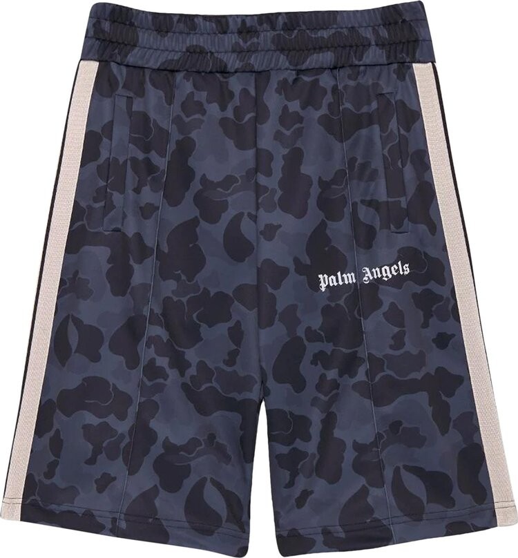 

Шорты Palm Angels Night Camo Track Short 'Black/White', черный