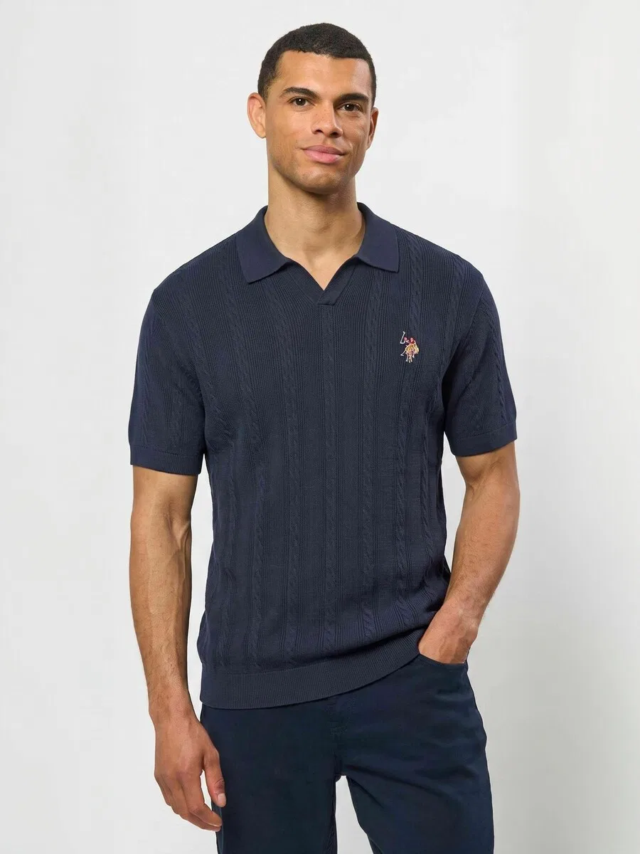 Рубашка на пуговицах стандартного кроя 'UMDiderik' сапфирового цвета U.S. POLO ASSN. — фото 2