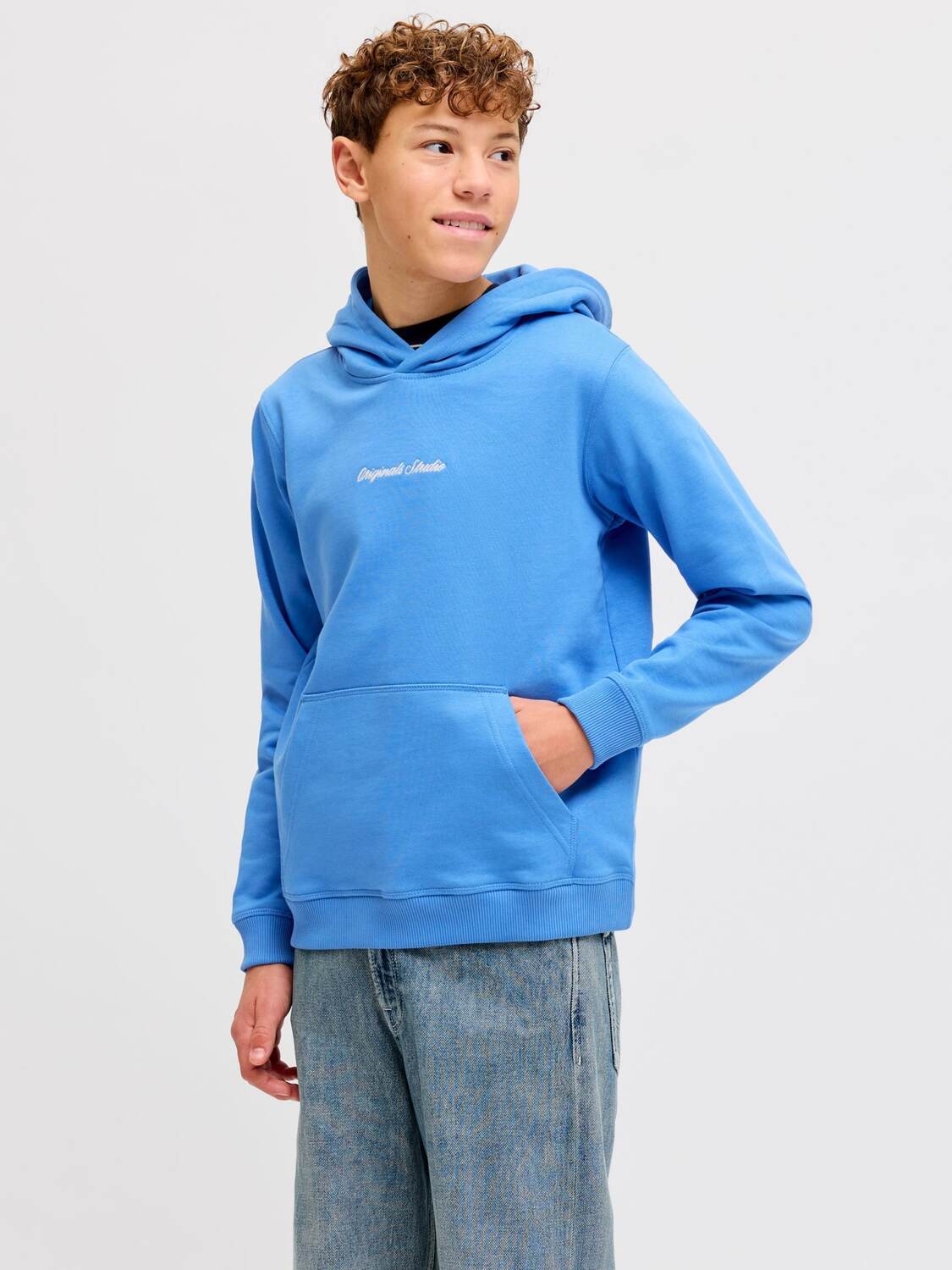 Jack & Jones Junior Толстовка 'JORNorrebro' в цвете Azure — фото 3
