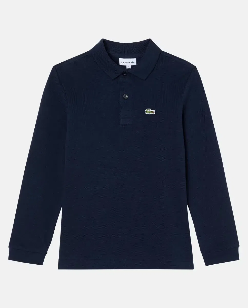 Детское поло для мальчиков с длинным рукавом Lacoste, Azul