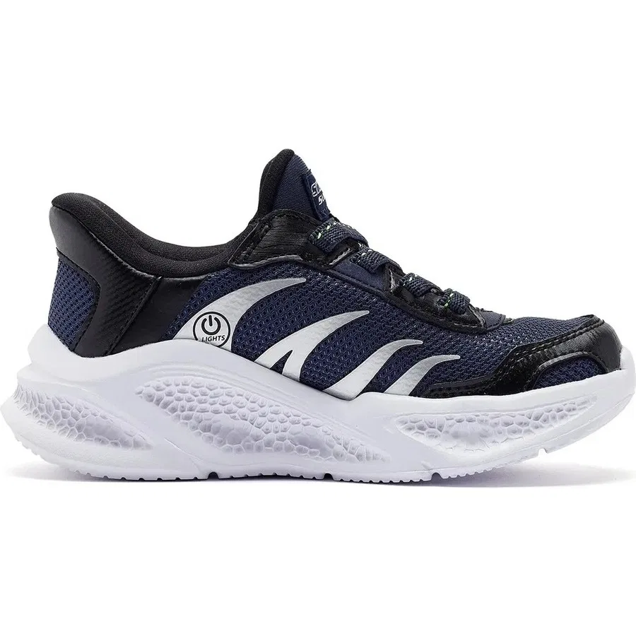 Кроссовки детские с подсветкой Meteor Lights Brisk-Beams Skechers, Темно-синий — фото 2
