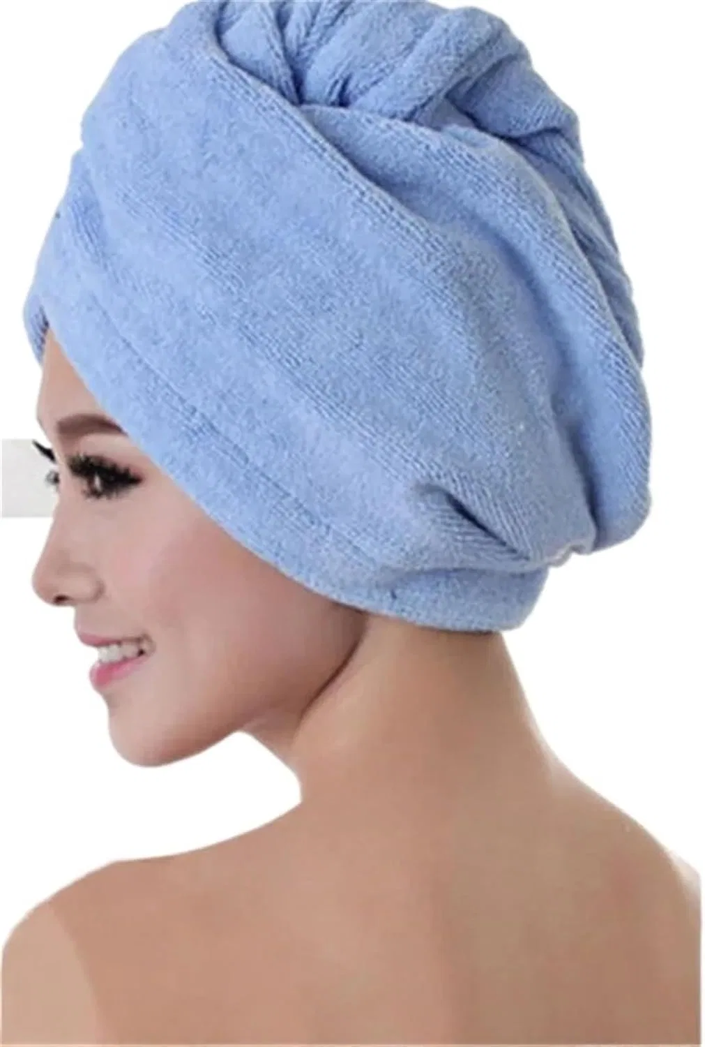 Шапочка для сушки волос, LHSJYG, 60x20 см, Blue