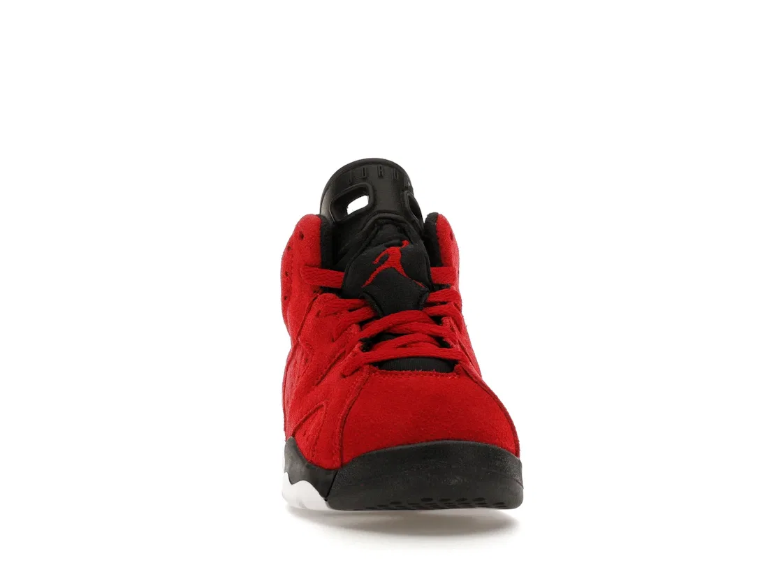 Детские кроссовки с верхом из замши Jordan 6 Retro Jordan, Varsity Red/Black — фото 2