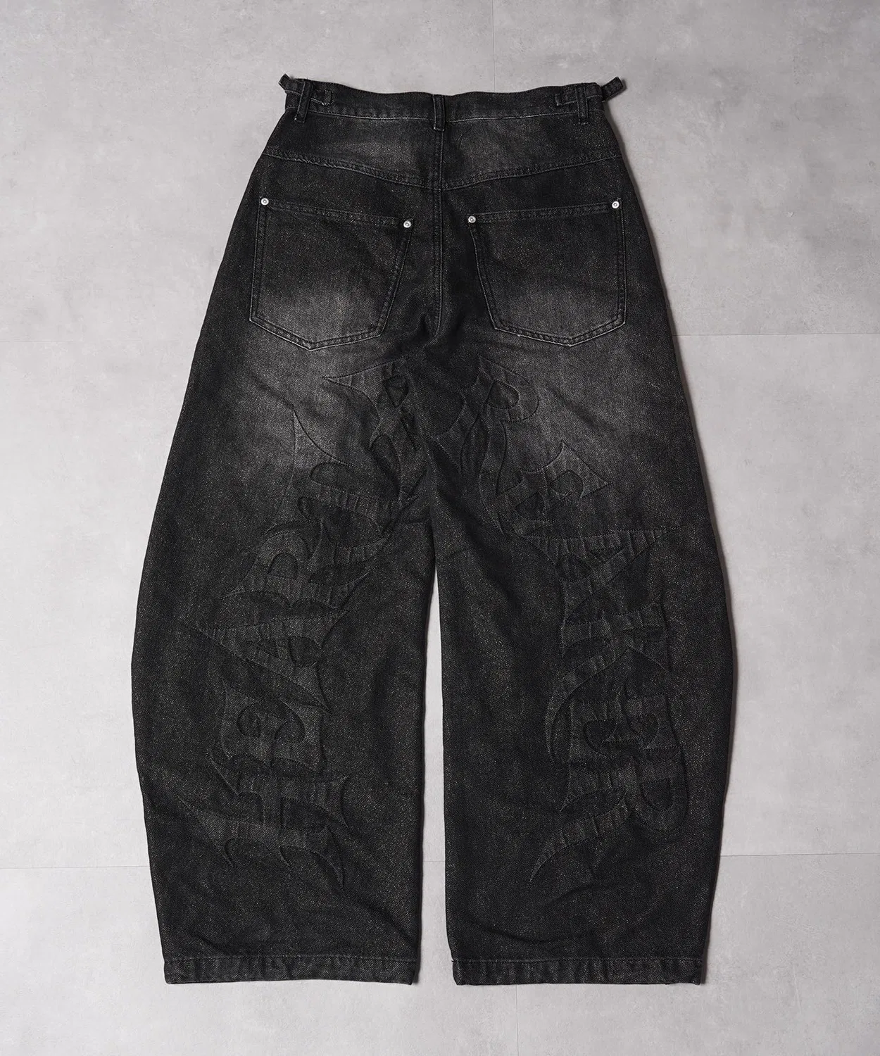 Детские джинсы-багги с эффектом блеска Barrel Baggy Pants 1111clothing — фото 4
