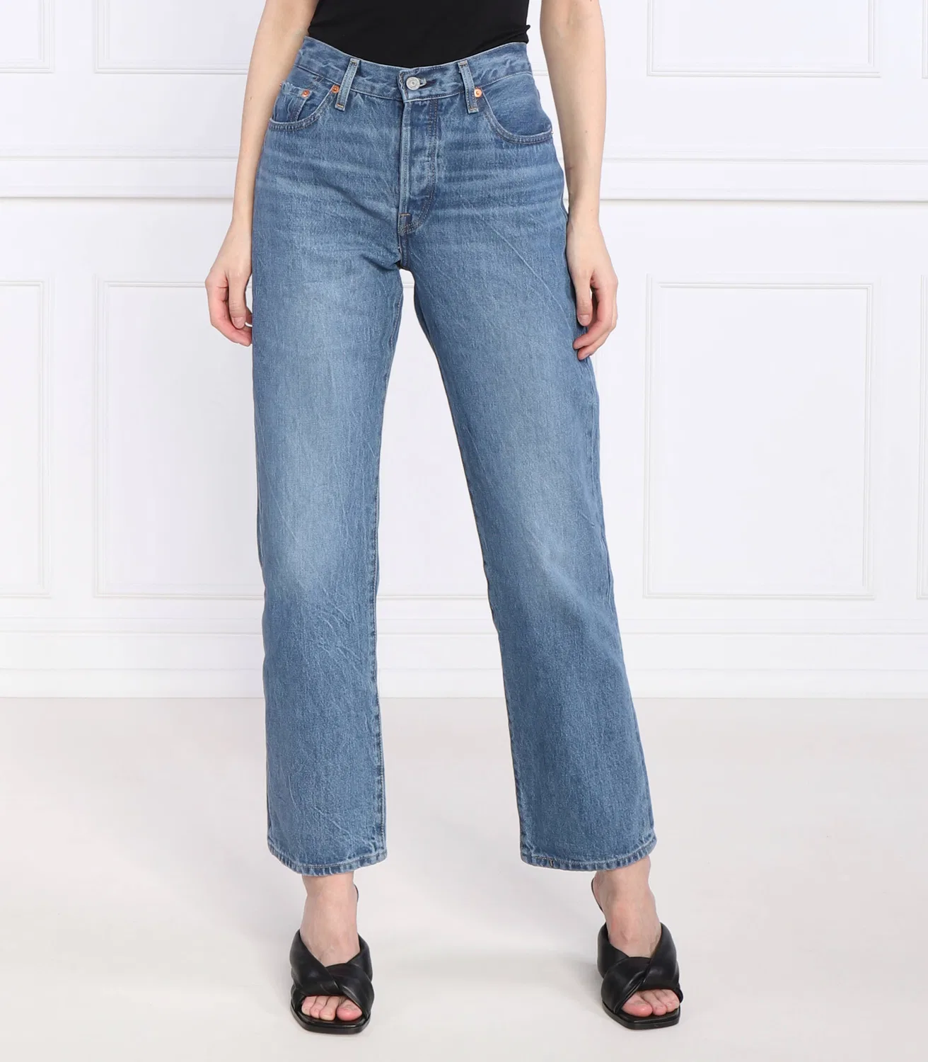 Джинсы прямого кроя 501 Levi's, Blu — фото 3